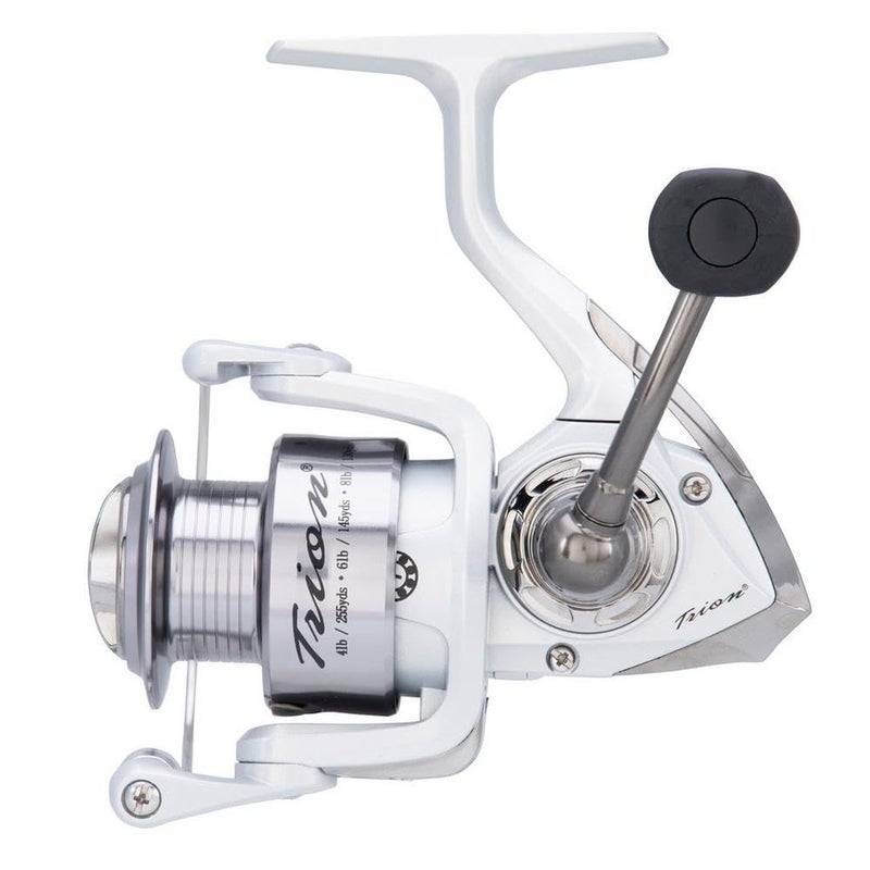 Pflueger Trion Spinning Reel, Size 20 Fishing Reel, Right/Left Handle Position, Graphite Body and Rotor, Corrosion-Resistant, Aluminum Spool, Front Drag System,Silver - Image 2